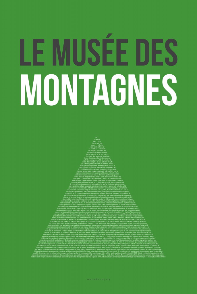 Affiche Musée des montagnes - Hélène Leflaive
